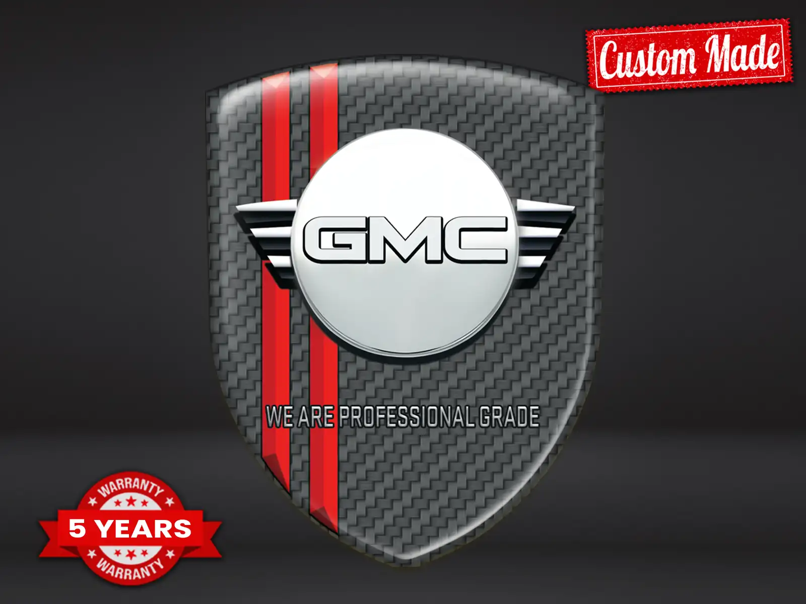 GMC Autoaufkleber Exklusiv Minimal Professionell